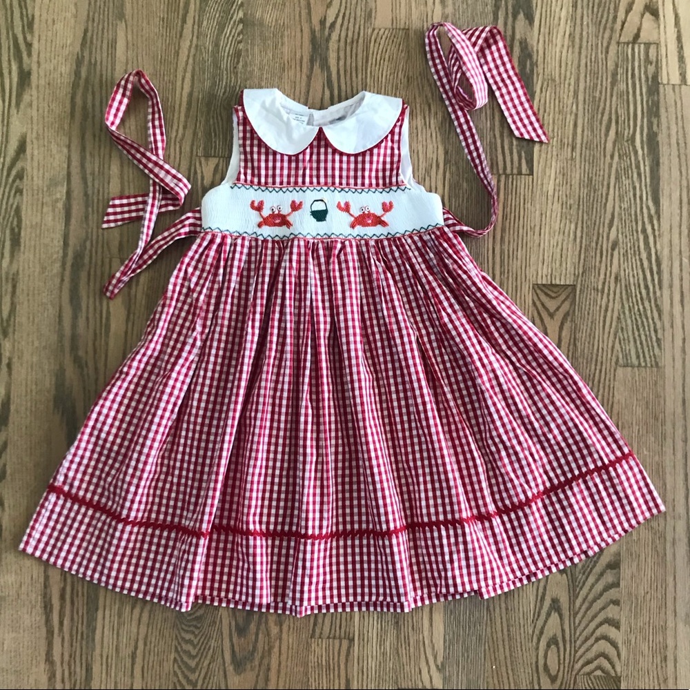 Hand Smocked and Embroidered Dress